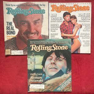Rolling Stone Magazine Set No. 340, 407, 452/453 • Sean Connery • John Travolta